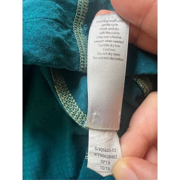 Athleta Dark Teal Mesh Panel Side Back Pocket Cropped Length Leggings Medium - Picture 6 of 8